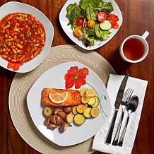 Tabletops Gallery Poppy 16-Piece Dinnerware Set - Service for 4