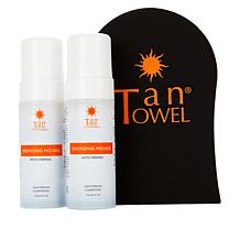 TanTowel® 2-pack Bronzing Mousse with Applicator Mitt