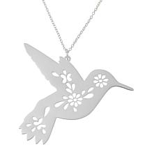 Tanya Moss Sterling Silver Hummingbird Pendant with Chain