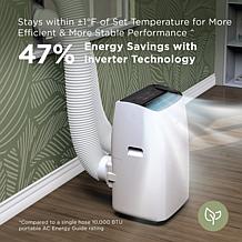 TCL RapidComfort+ Dual-Hose 4-in-1 Portable AC & Heater