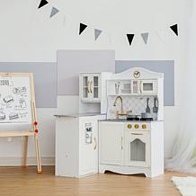 Teamson Kids Little Chef Upper East Retro Play Kitchen, White