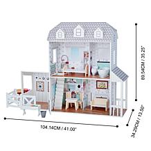 Teamson Kids Olivia's World Dreamland Farm House 12" Doll House, Gray