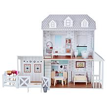 Teamson Kids Olivia's World Dreamland Farm House 12" Doll House, Gray