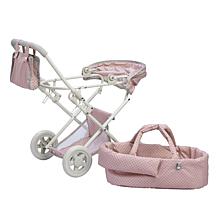 Teamson Kids Olivia's World Polka Dots Princess Doll Deluxe Stroller