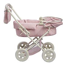 Teamson Kids Olivia's World Polka Dots Princess Doll Deluxe Stroller