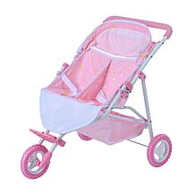 Teamson Kids Olivia's World Twinkle Stars Princess Doll Twin Stroller