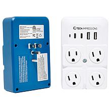 Tech Impressions 2
pack Surge Protectors with Rotating Outlets