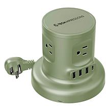 Tech Impressions 8-Device Charging Cube with Retractable Cord