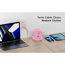 Tech Impressions 8-Device Charging Cube with Retractable Cord