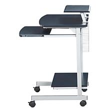 Techni Mobili Compact Computer Cart With Storage - Espresso