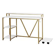 Techni Mobili Industrial Writing Desk, Black