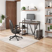 Techni Mobili Industrial Writing Desk, Black