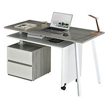 Techni Mobili Rotating Multi-Positional Modern Desk - Grey