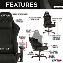 Techni Sport TS-F44 Ergonomic High-Back Racer Style PC Gaming Chair