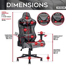 Techni Sport XL Ergonomic Gaming Chair - Grey