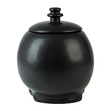 Ten Strawberry Street Matte Black Ceramic Skull Cookie Jar