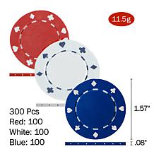 Texas Holdem Travel Kit with 48" Tabletop and 300 Chips