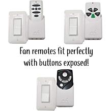 The No Screw-Ups Remote Control Holder Deluxe - White