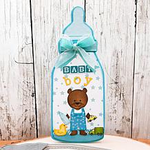 The Stamps of Life Baby Bottle Slimline Shaped Card Fold-it Die Set