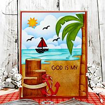 The Stamps of Life Beach A2 Background Die Set
