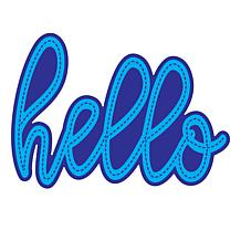 The Stamps of Life Big Word Hello Die Set