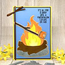 The Stamps of Life Campfire Shaped Card Fold-it Die Set