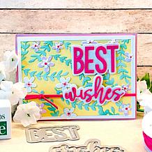 The Stamps of Life Cheerful Best Wishes Word Die Set