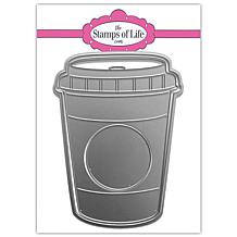The Stamps of Life Coffee Cup Shaped Card Fold-it Die Set