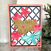 The Stamps of Life Dragonfly and Flower A2 Card Die Set