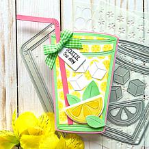 The Stamps of Life Drink Cup A2 Shaped Card Fold-it Die Set