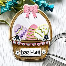 The Stamps of Life Easter Basket A2 Shaped Card Fold-it Die Set