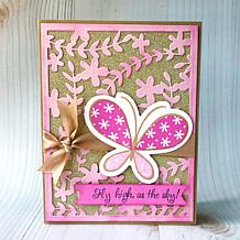 The Stamps of Life Flower Vine and Grid A2 Card Base Die Set