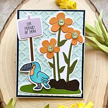 The Stamps of Life Flowers with Sign Background Die Set