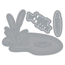 The Stamps of Life Frog Background Die Set