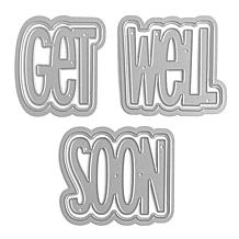 The Stamps of Life Get Well Soon Slimline Words Die Set