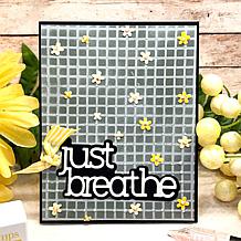 The Stamps of Life Just Breathe Serif Words Die Set