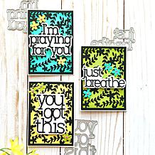 The Stamps of Life Just Breathe Serif Words Die Set