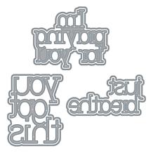 The Stamps of Life Just Breathe Serif Words Die Set