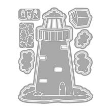 The Stamps of Life Lighthouse Shaped Card Fold-it Die Set