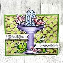 The Stamps of Life morebirdbath2stamp Clear Stamp Set