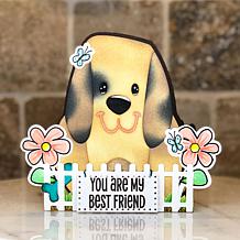 The Stamps of Life Puppy A2 Shaped Card Fold-it Die Set