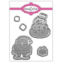 The Stamps of Life - Santa & Snowman Pudgie Dies