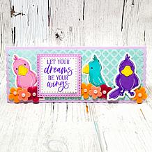 The Stamps of Life Scalloped Slimline Card Die Set