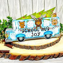 The Stamps of Life School Bus Slimline Shaped Card Fold-it Die Set
