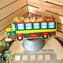 The Stamps of Life School Bus Slimline Shaped Card Fold-it Die Set
