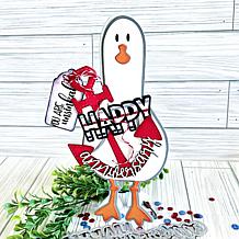 The Stamps of Life Seagull Slimline Shaped Card Fold-it