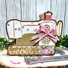 The Stamps of Life Sewing Machine Shaped Card Fold-it Die Set