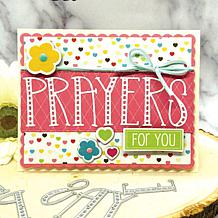 The Stamps of Life Striped Alphabet Die Set