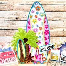 The Stamps of Life Surfboard Slimline Shaped Card Fold-it Die Set