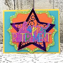 The Stamps of Life Trendy Happy Retirement Die Set